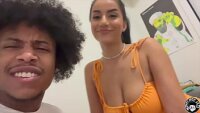 She enjoys very much when men put their mouth on her small pussy